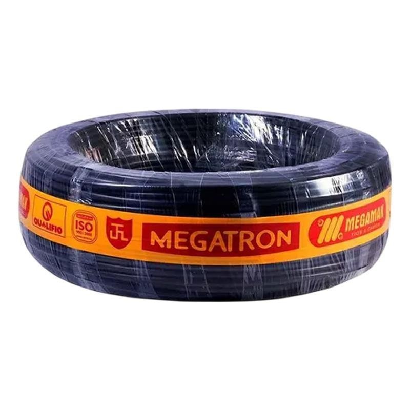 Cabo PP 3x2,5mm 100mt Redondo Preto Megatron NBR 247-5 500V