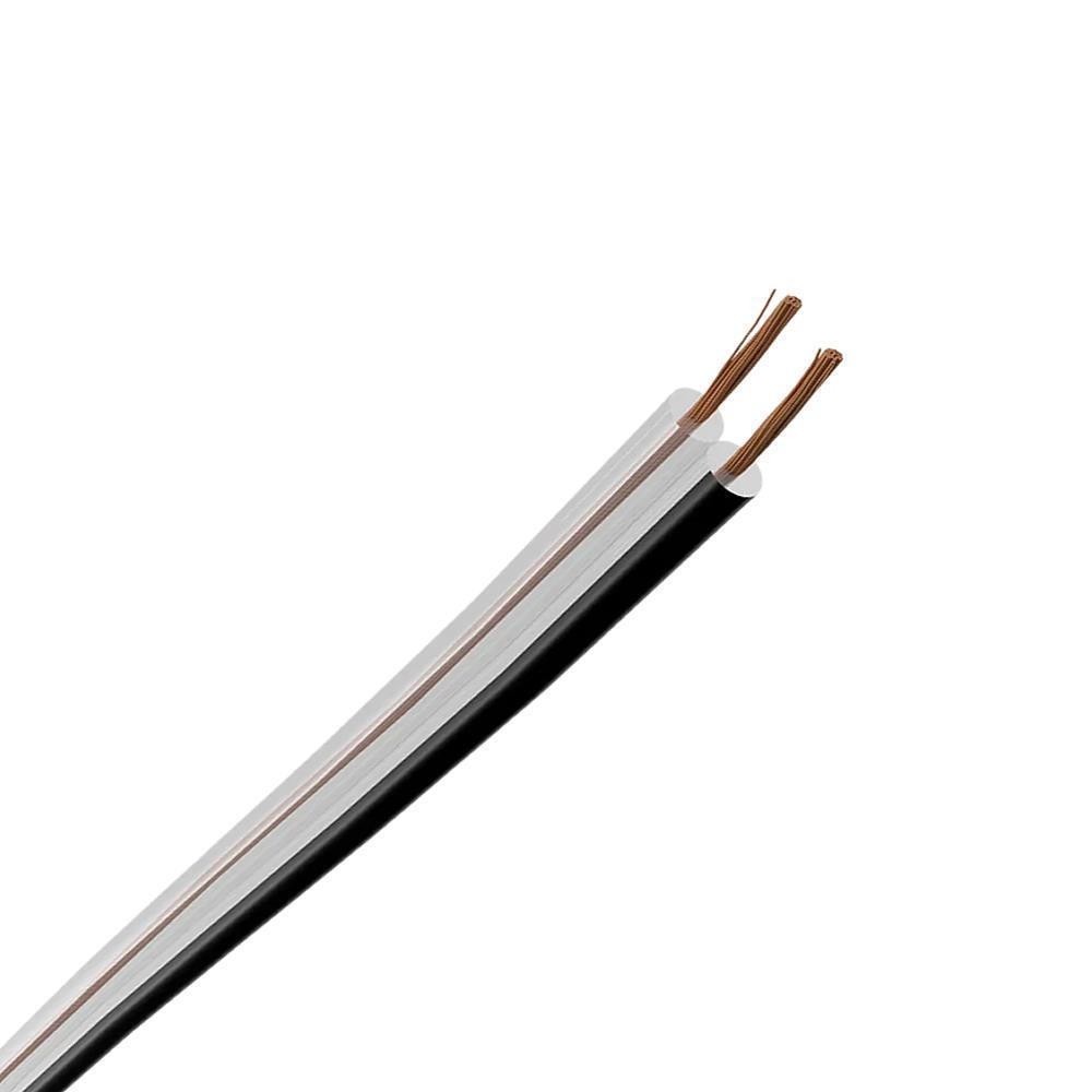 Cabo Paralelo Polarizado Cristal 2x0,75mm 1mt 18AWG