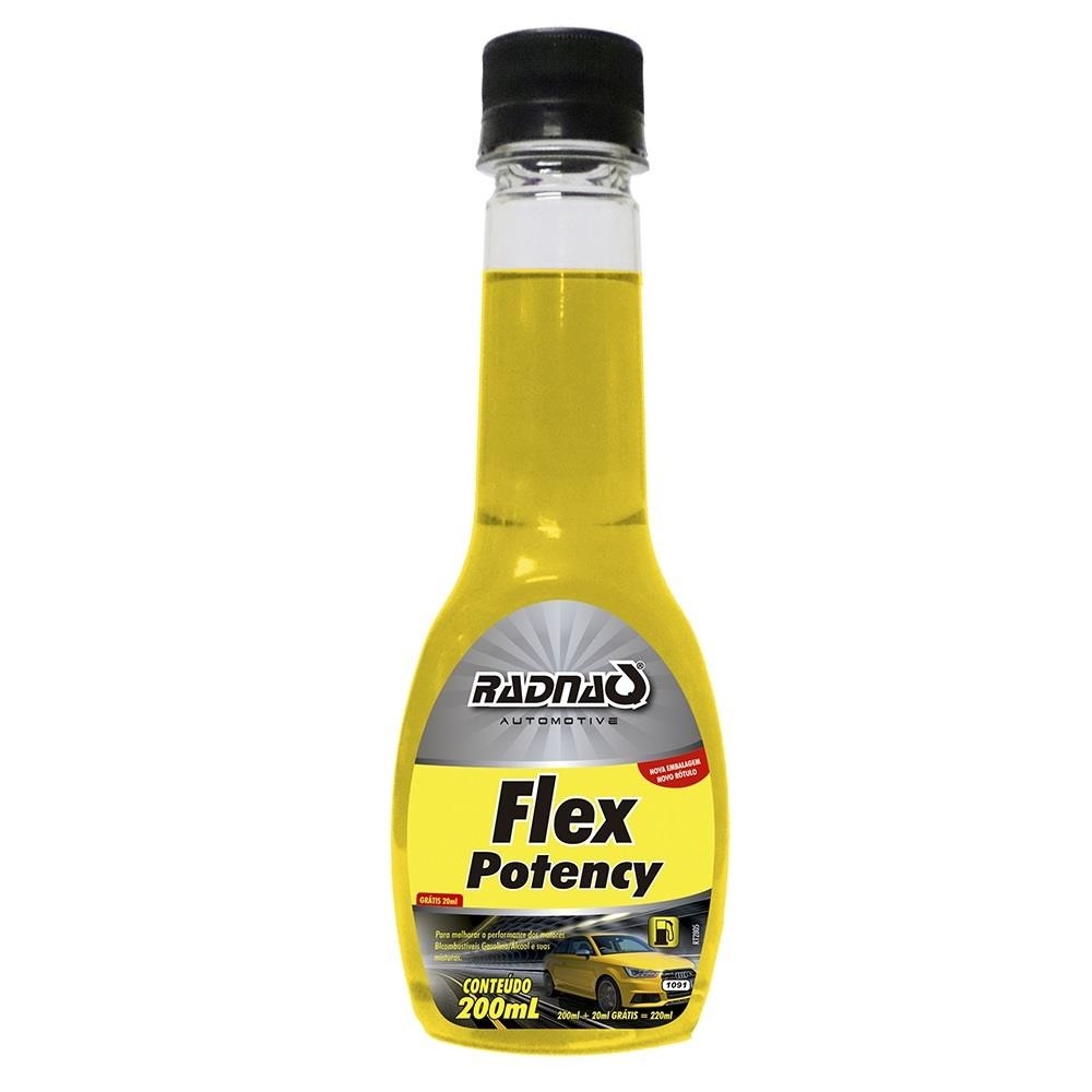 ADITIVO GASOLINA ALCOOL FLEX POTENCY 200ML RADNAQ RQ1091