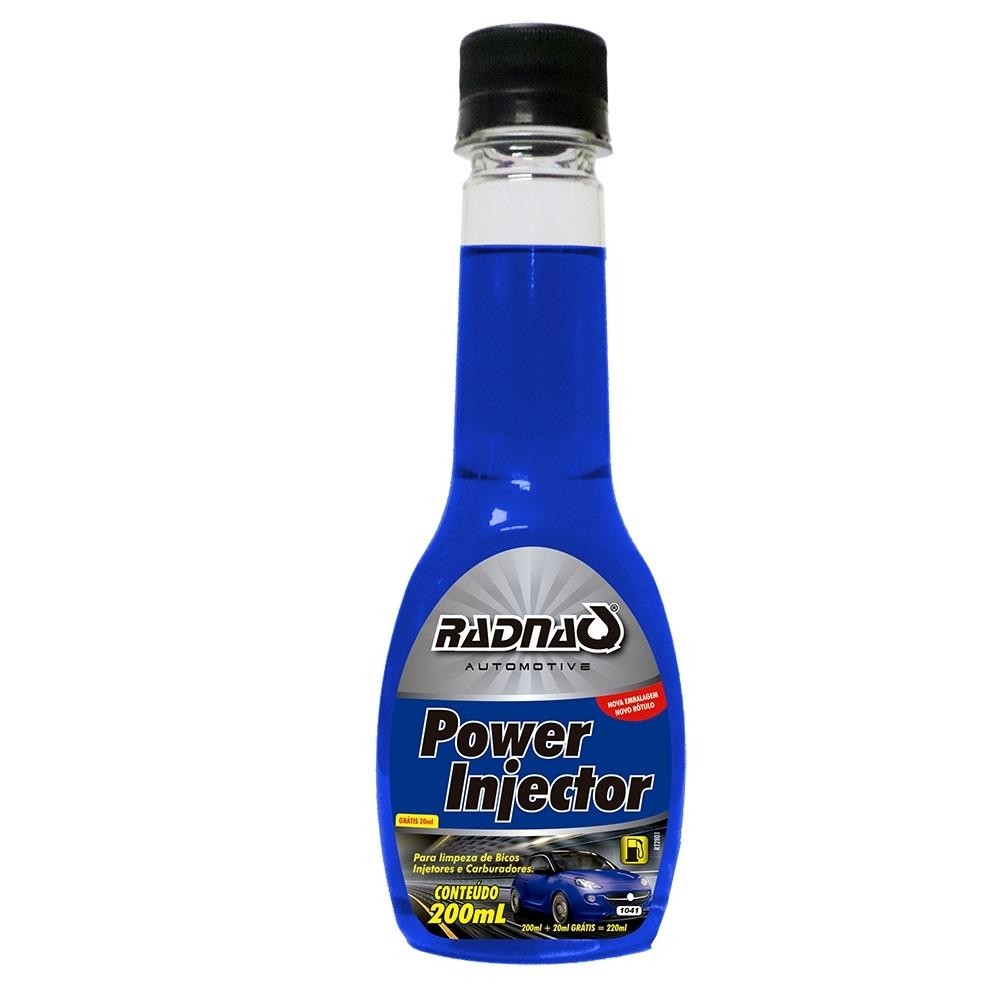 ADITIVO COMBUSTIVEL POWER INJECTOR 200ML AZUL RADNAQ RQ1041