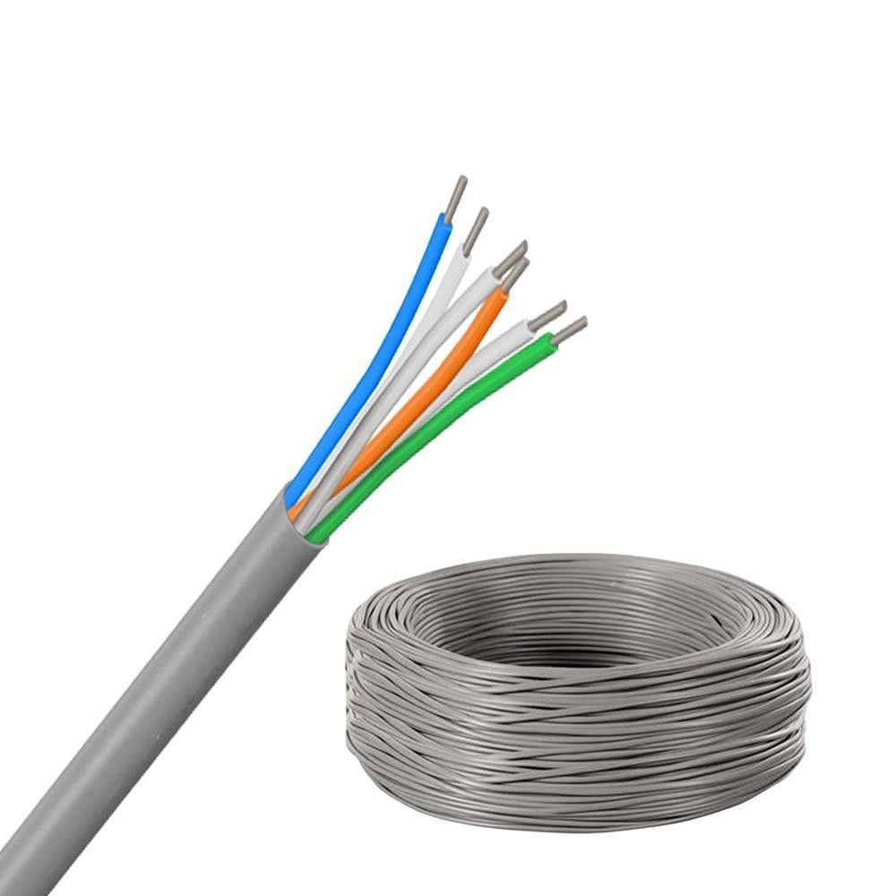 Cabo Telefonia 3 pares 6x0,5mm 1mt CCI Cinza Interno STE