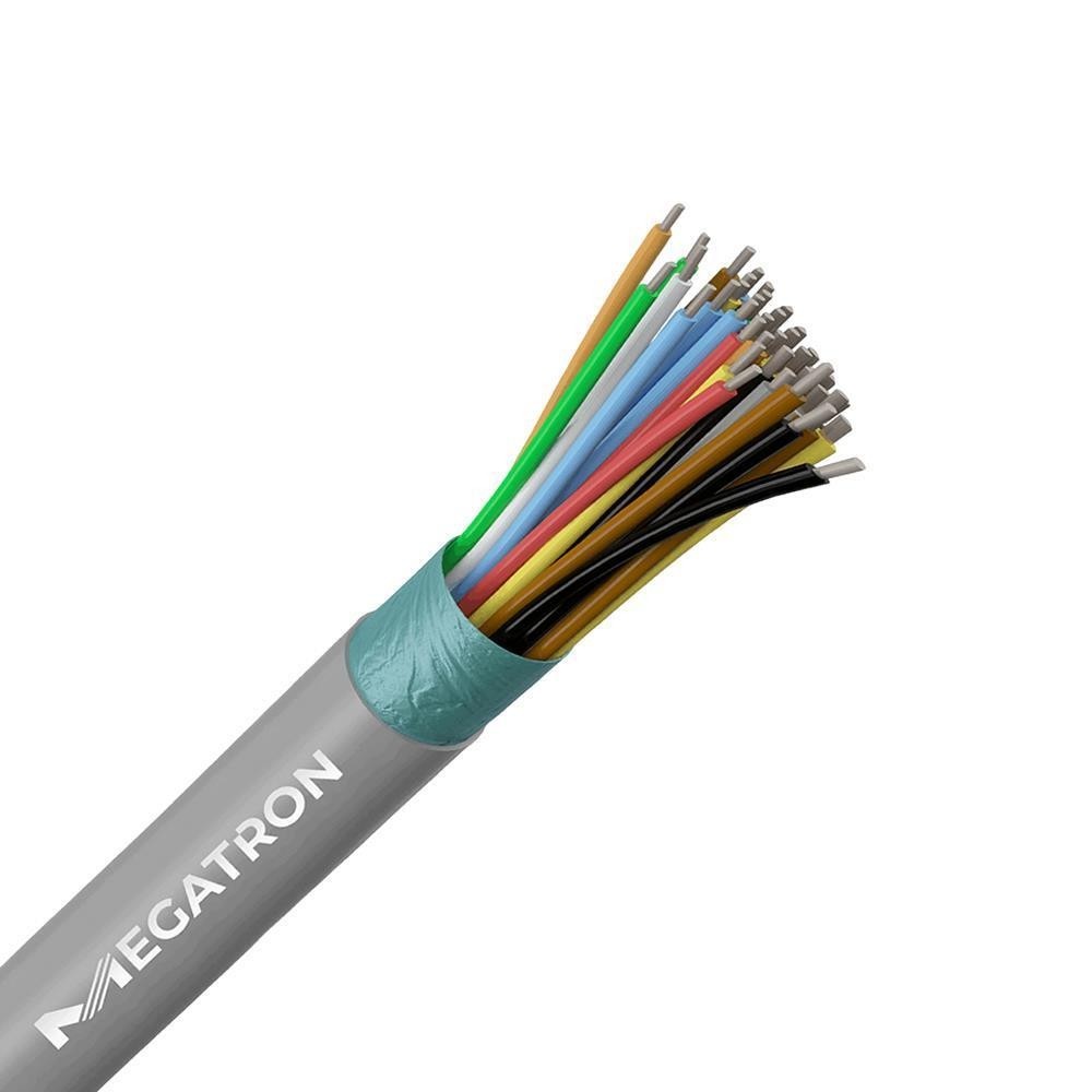 Cabo Telefonia 20 pares 40x0,5mm 1mt CI Cinza Megatron