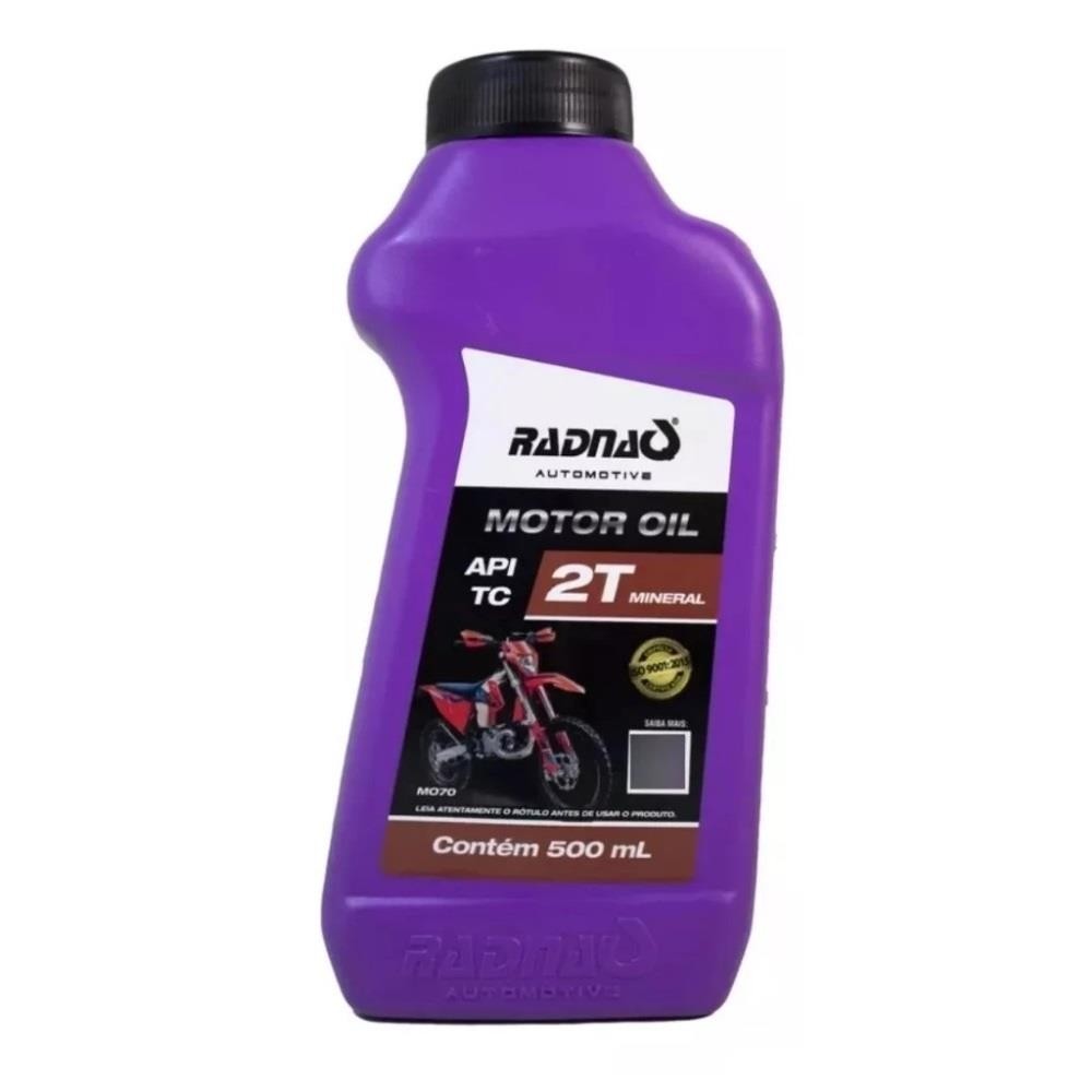 OLEO MOTOR GASOLINA 0,5L 2T SAE 30 API TC RADNAQ MO70 RN202