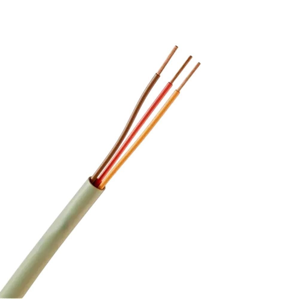 Cabo Manga 3 vias 0,4mm 1mt CFTV Malha 72% Branco Condutti