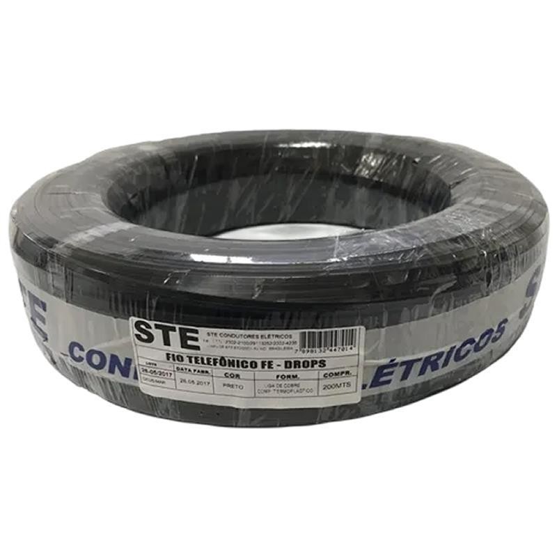 Cabo Telefonia Externo Drops Paralelo 2x1,0mm 100mt STE