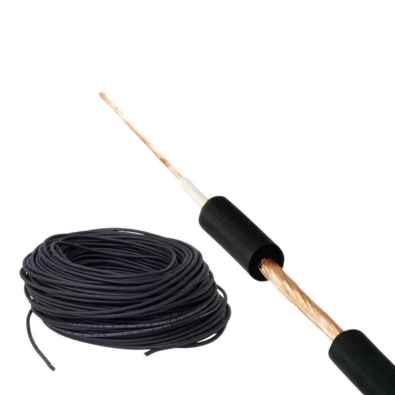 Cabo Microfone Preto C/Malha Mono 1x0,12mm 25mt