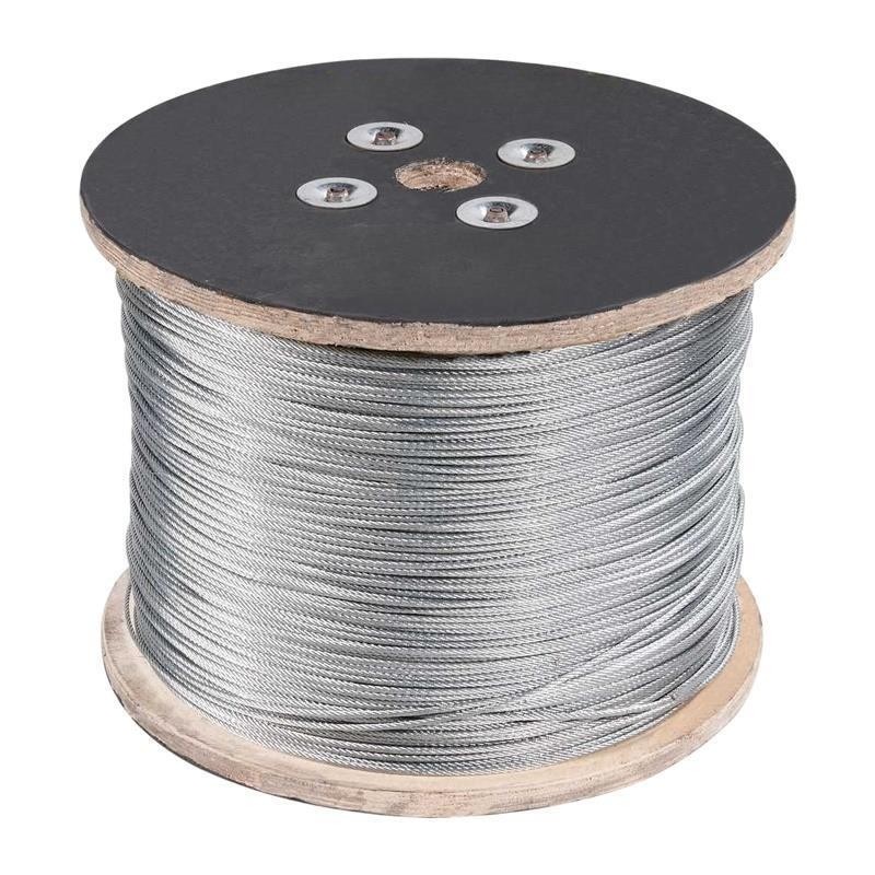 Cabo Aço Galvanizado 3,2mm 1/8" 6x7AF Uso Geral 100mt