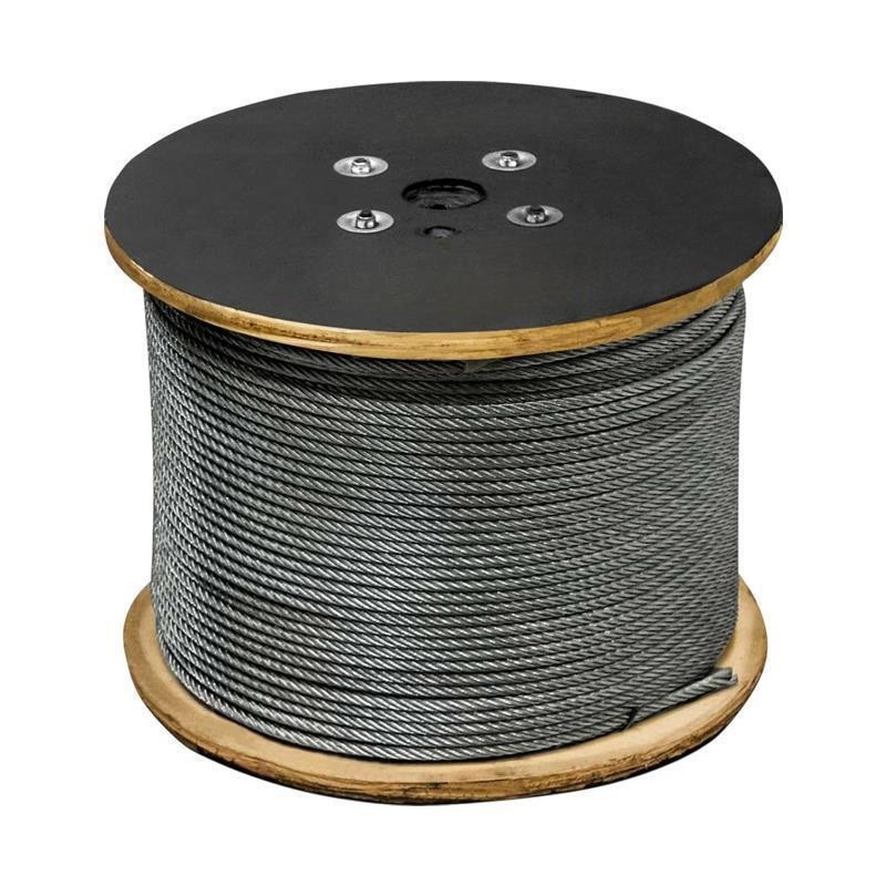 Cabo Aço Galvanizado 9,5mm 3/8" 6x7AF Uso Geral 100mt