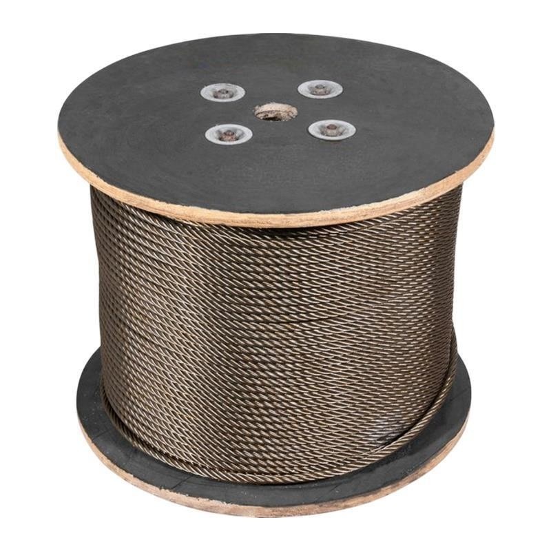 Cabo Aço Polido 16,0mm 5/8" 6x25AF Super Flexivel 100mt