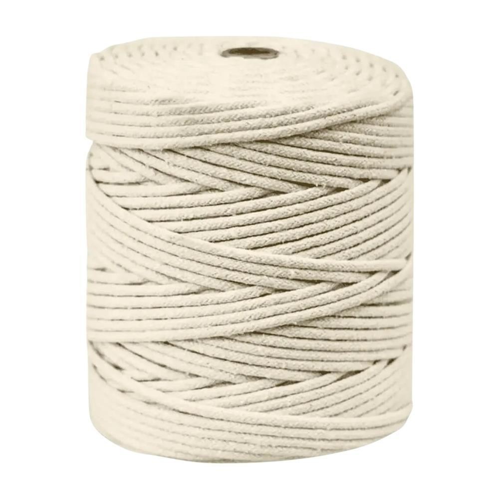 Corda Algodão Cru 2,5mm Multiuso Prumo Pavio 1mt