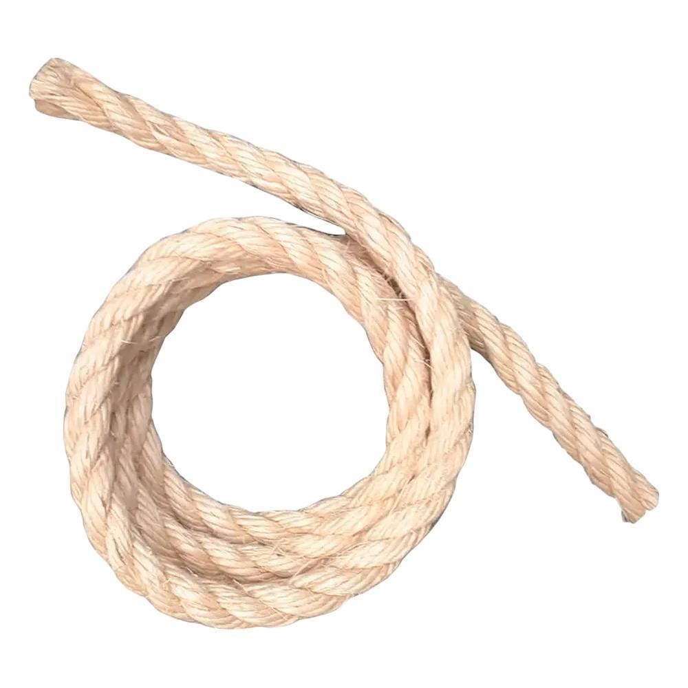 Corda Sisal 19mm 3/4 Fibra Natural Torcida Uso Geral 25mt
