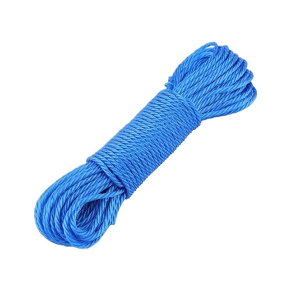 Corda Nylon 16mm Torcida Multiuso Polietileno Azul 1mt