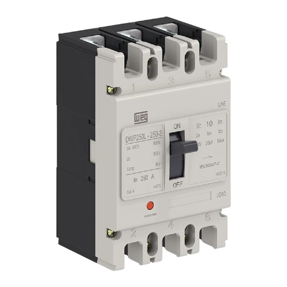 Disjuntor caixa moldada 200A AGW-DX200 12775107