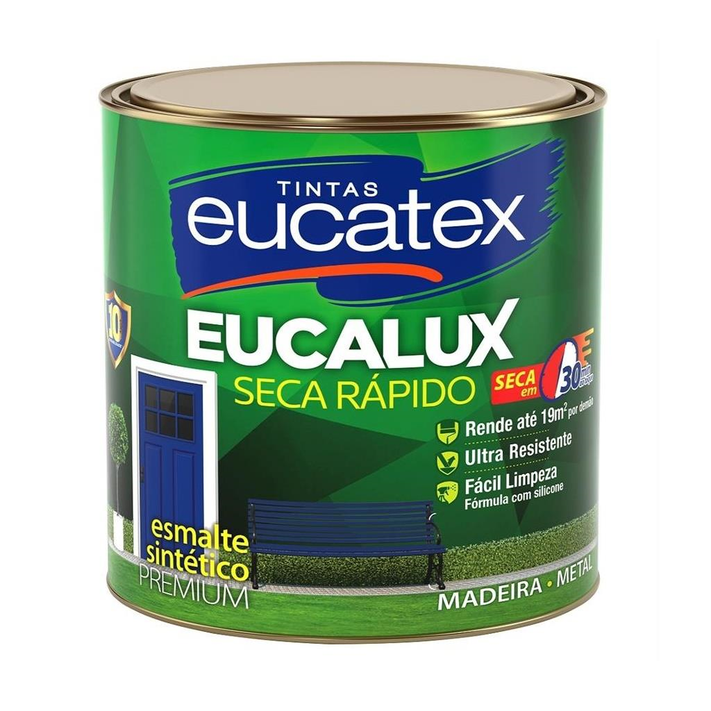 Tinta Esmalte Preto Fosco Eucalux Premium 900ml Eucatex