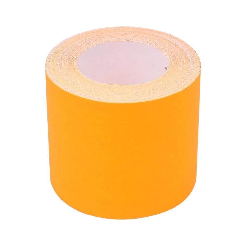 Lixa Rolo Metro Papel Madeira Amarela 150mm G80 Alcar 1mt