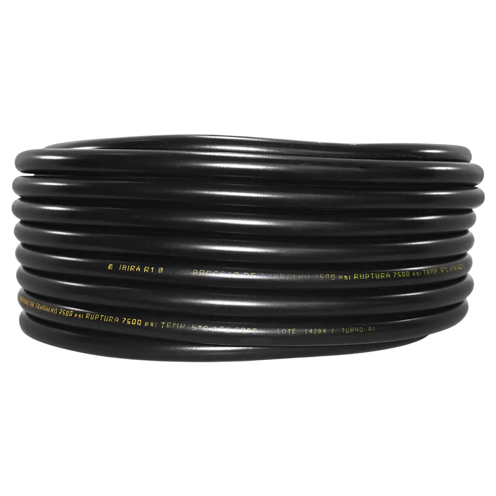 Mangueira Alta Pressao Preta 38mm 1.1/2 1mt Ibira PT150psi