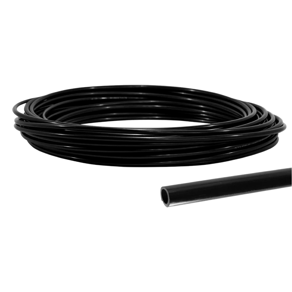 Tubo Nylon Poliamida Preto Ar/Combustivel 4mm 25mt