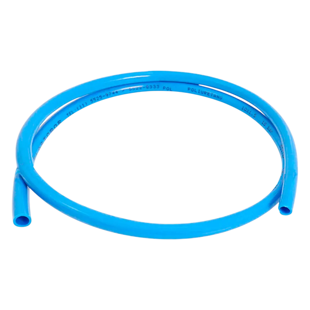 Tubo PU Azul Poliuretano Alta Pressão Ar/Agua 16mm 1mt