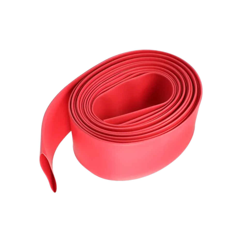 Termocontratil Isolante 10mm Chato Retratil Vermelho 1mt