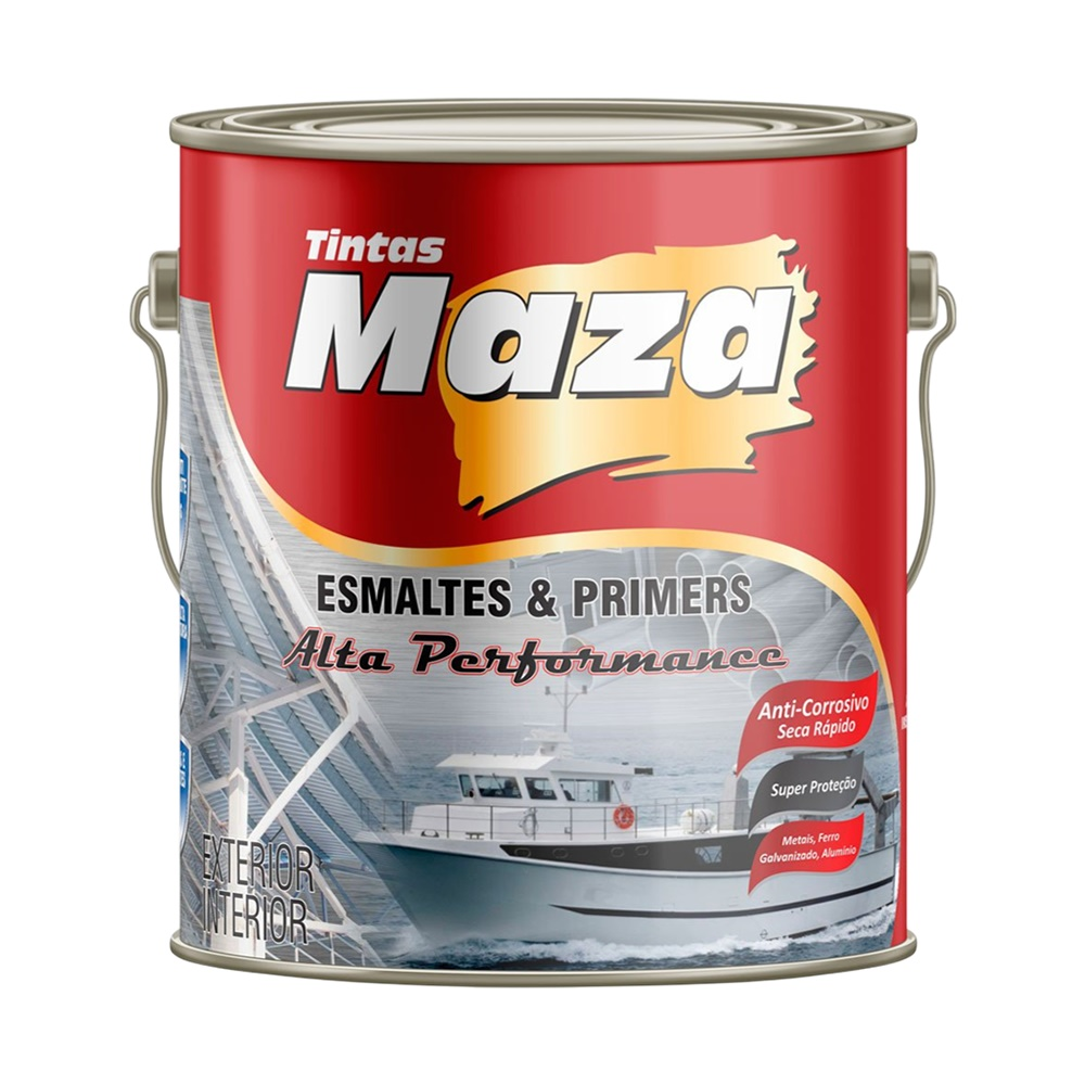 Tinta Esmalte Sintético Martelado Verde Brasil 3,6L Maza