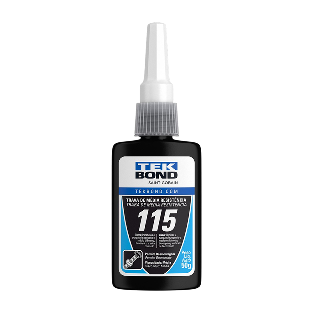 Adesivo Trava Rosca Médio Torque 115 Azul 50g Tekbond