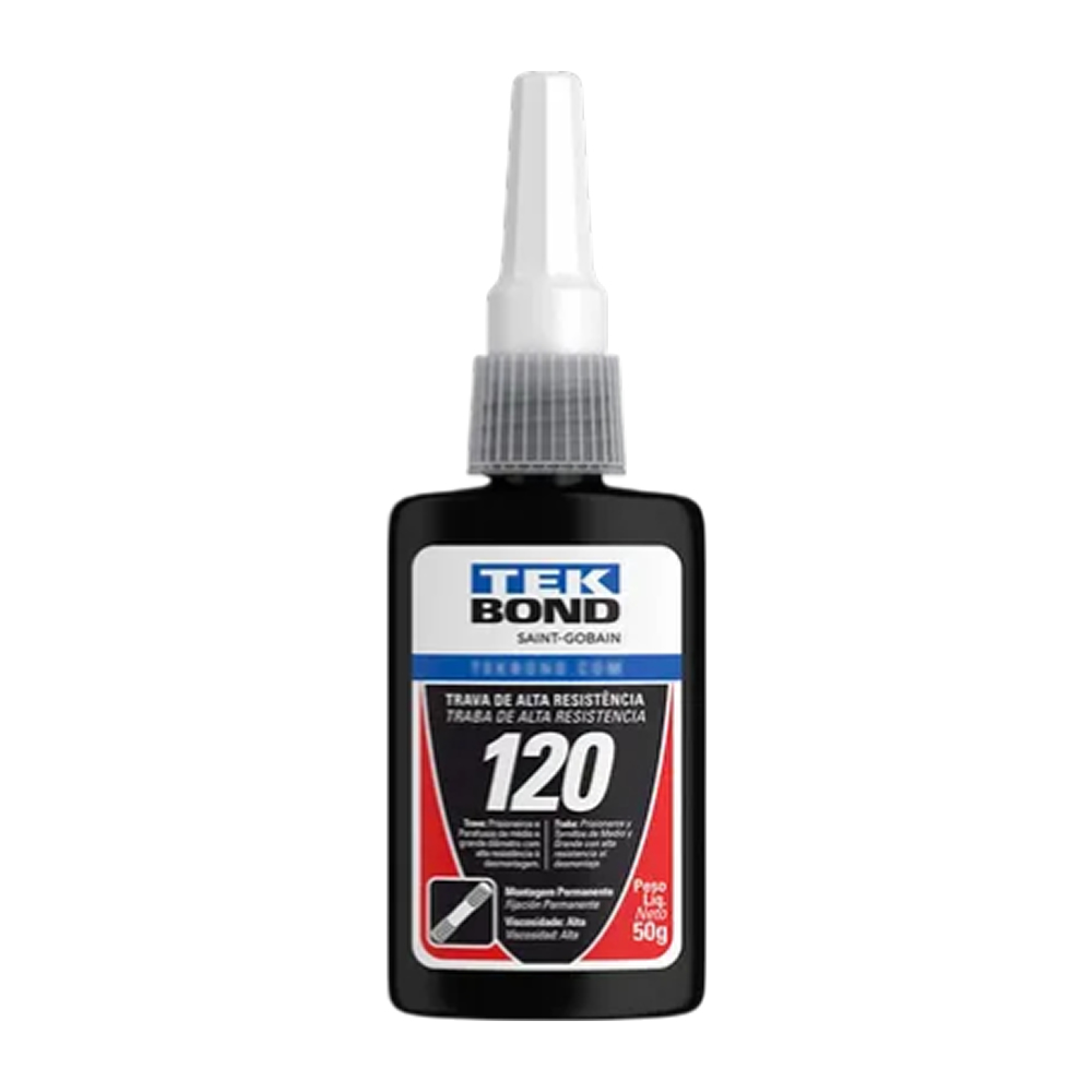 Adesivo Trava Rosca Alto Torque 120 Vermelho 10g Tekbond