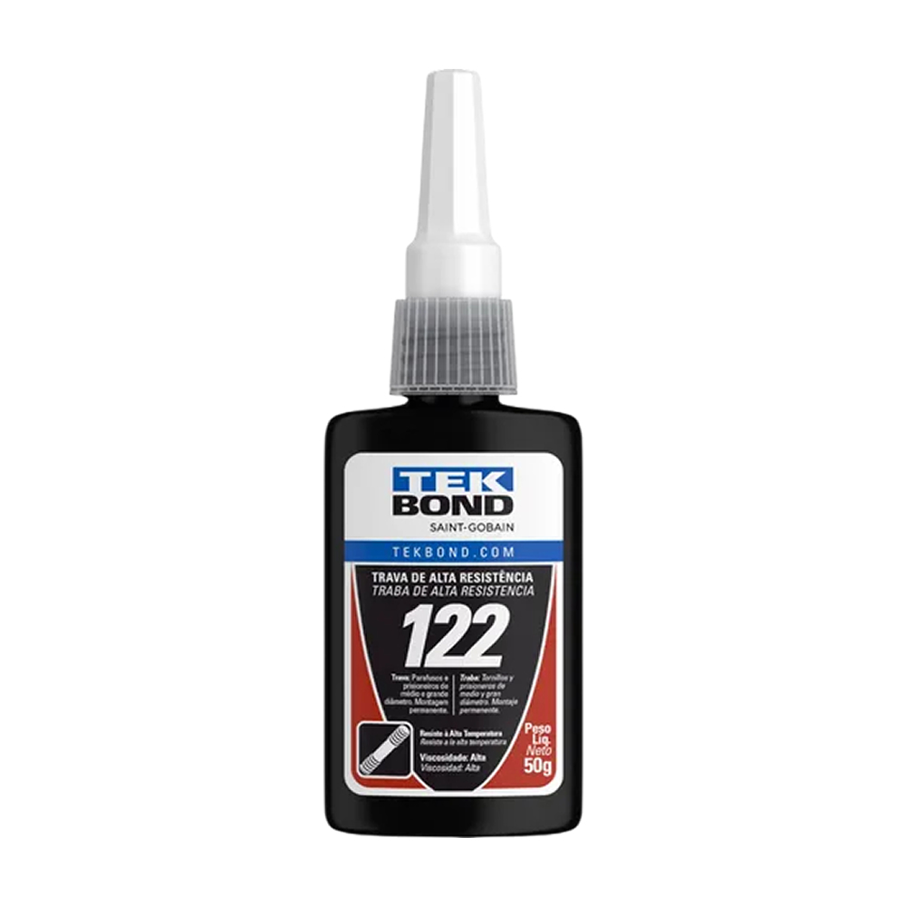 Adesivo Trava Rosca Alto Torque 122 Laranja 50g Tekbond
