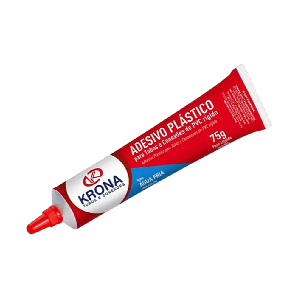Adesivo Cola Tubo Pvc Bisnaga Agua Fria 75g Krona 0517