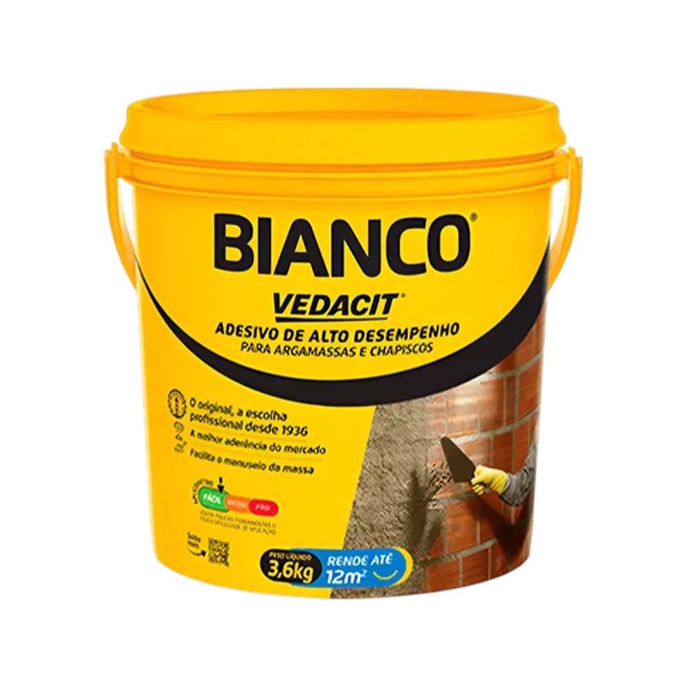 Bianco Impermeabilizante Adesivo Argamassa 3,6L Vedacit