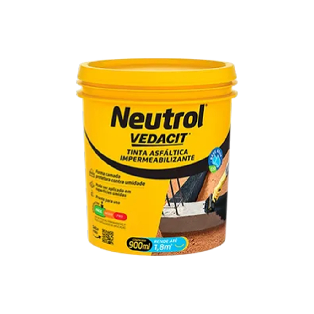Neutrol Impermeabilizante Base Agua 900ml Fundacao Vedacit