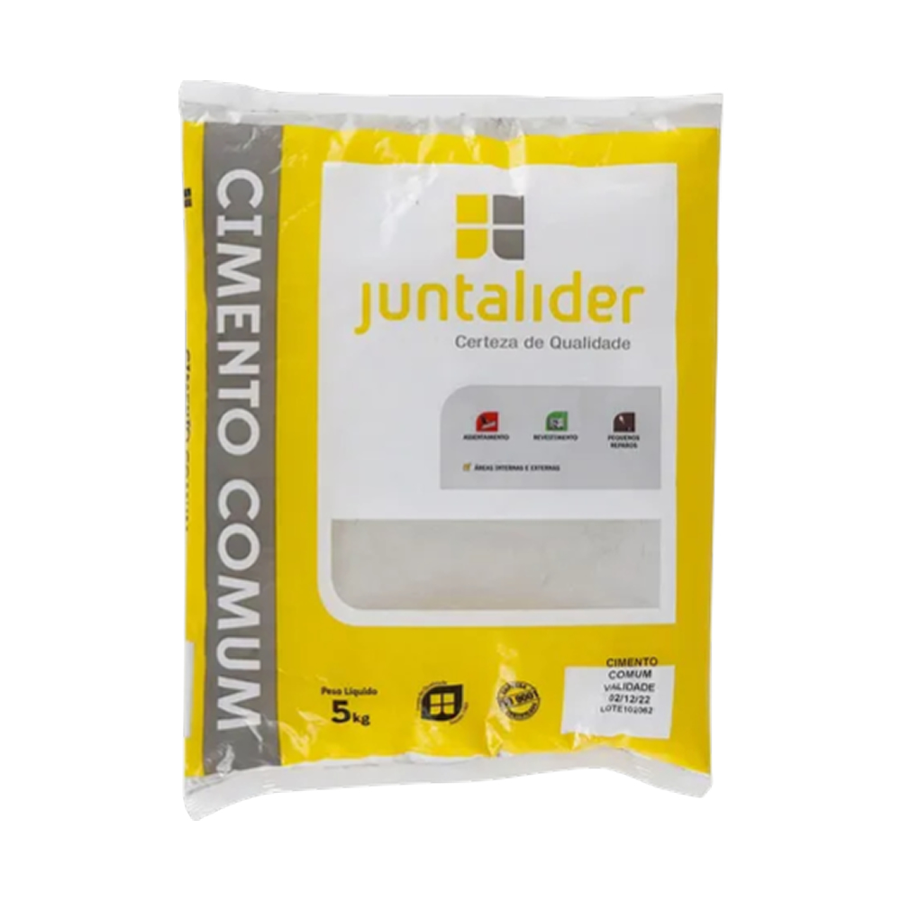 Massa Cimento Comum Cinza 5kg Juntalider