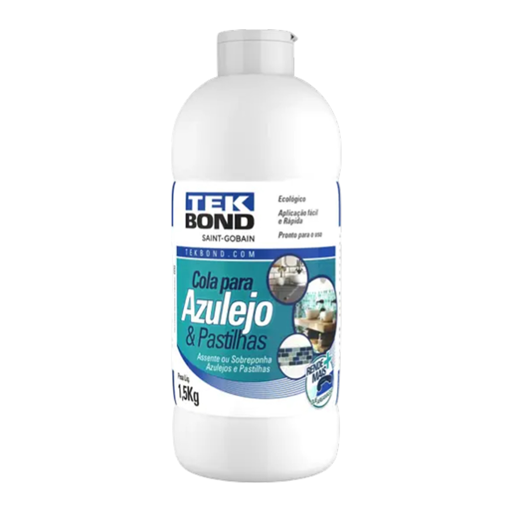 Massa Cola Assentar Pastilha Azulejo Ceramica 1,5kg Tekbond