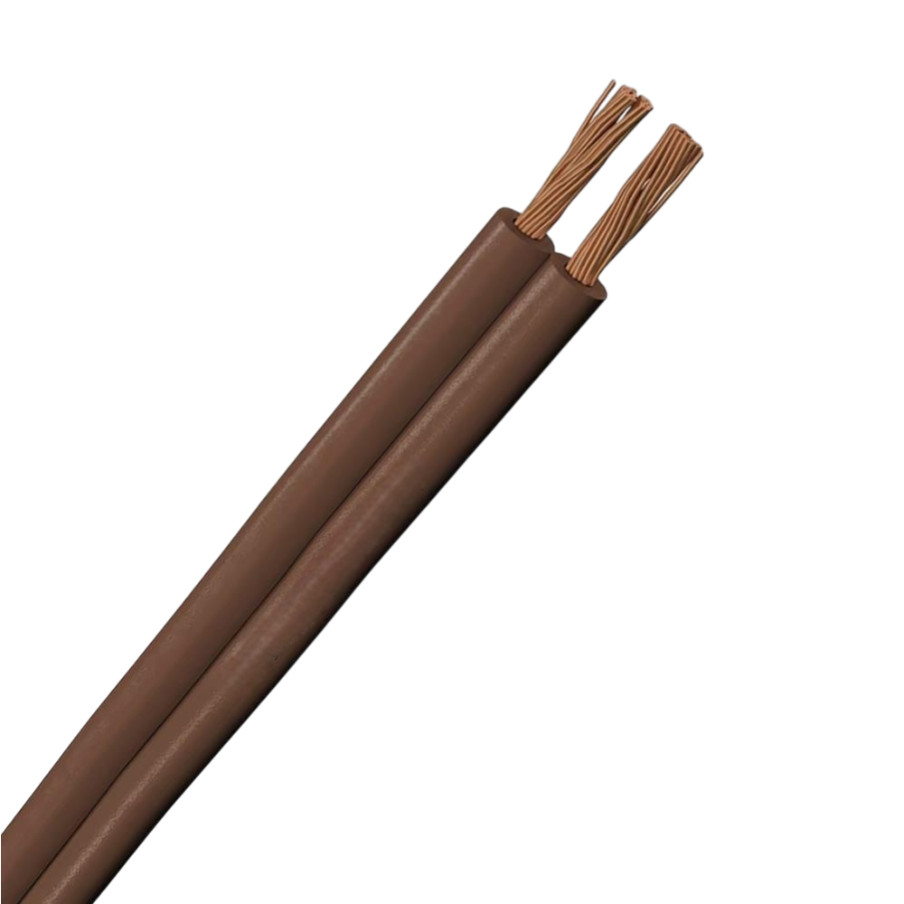 Fio Cabo Paralelo Marrom 2x1,0mm 1mt Megatron/RCM/Sil