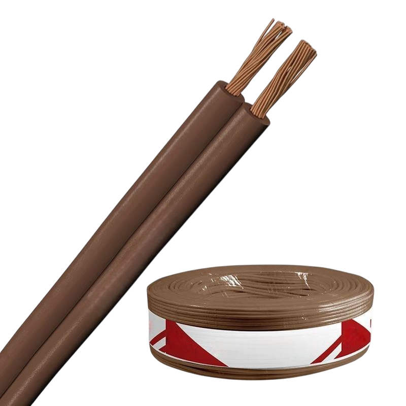 Fio Cabo Paralelo Marrom 2x4,0mm 100mt Megatron/RCM/Sil