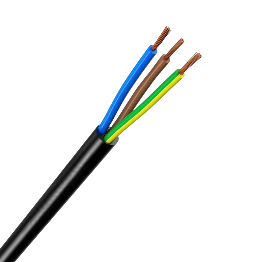 Fio Cabo PP 3x1,0mm 1mt Redondo Preto Megatron/RCM/Sil 500V