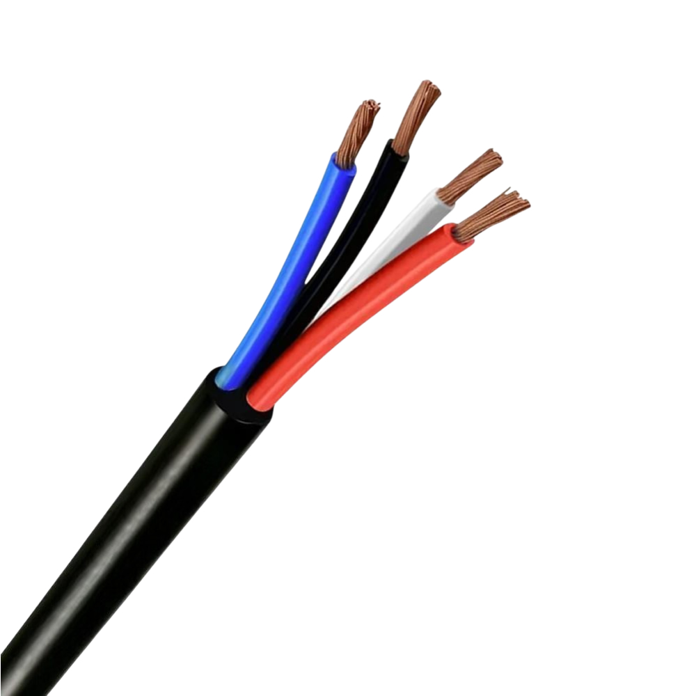 Fio Cabo PP 4x10mm 25mt Redondo Preto Megatron/RCM/Sil 1KV