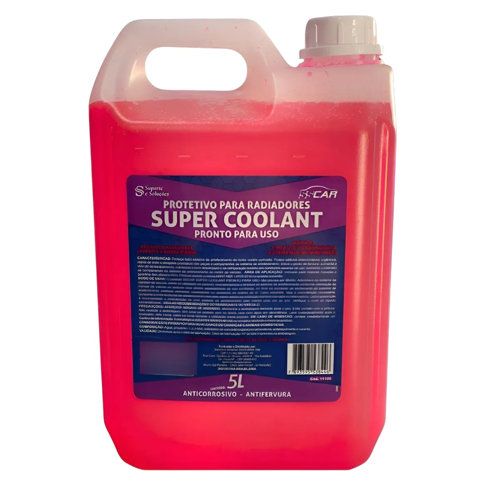Aditivo Fluido Radiador Rosa 5L Super Coolant SSCAR