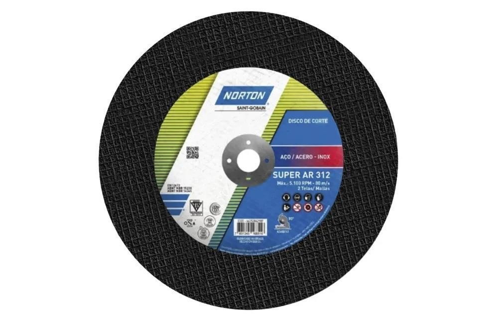 Disco Corte Ferro 254mm P/Policorte 10x1" Norton AR312