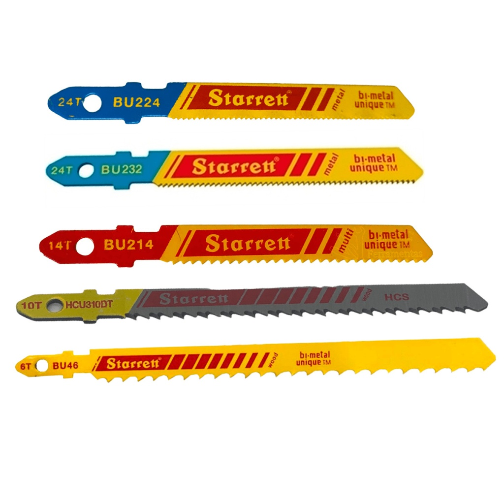Jogo Serra Tico-tico Multimaterial 5PC Starrett BU2