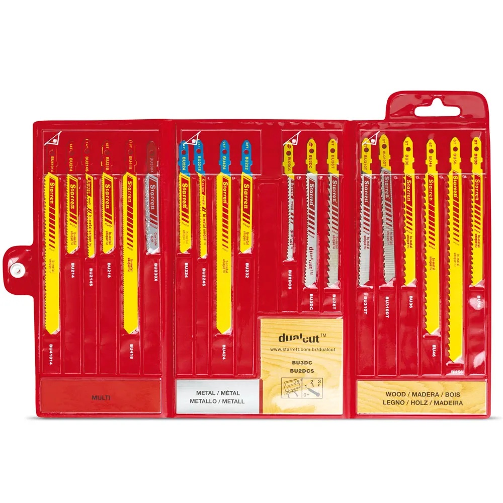 Jogo Serra Tico-tico Multimaterial Starrett 5PC BU4