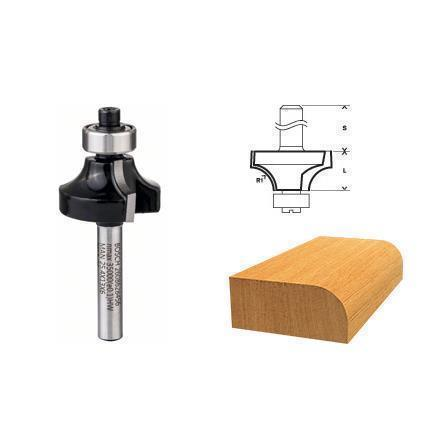 Fresa haste 6mm arredondamento - Bosch 2608628456