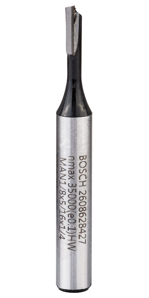 Fresa haste 1/4" Paralela Simples 1/8" Bosch 2608628427