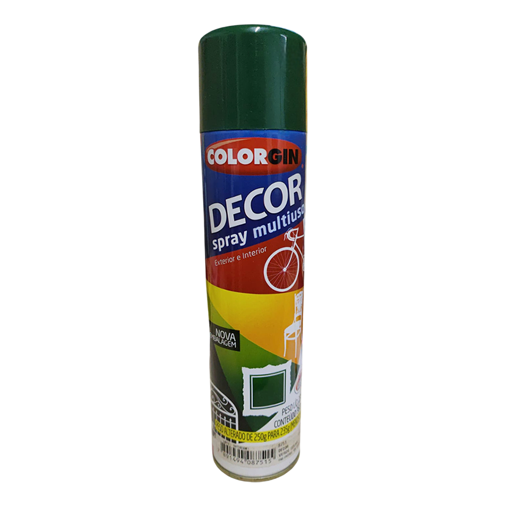 Tinta Spray Verde Folha Uso Geral 350ml Decor Colorgin