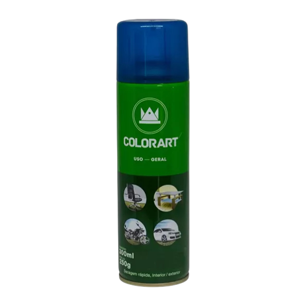 Tinta Spray Uso Geral Azul 350ml/250g Colorart