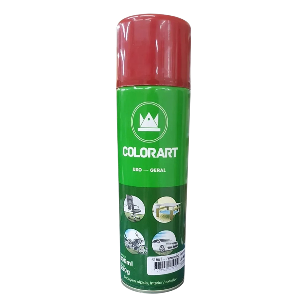 Tinta Spray Uso Geral Vermelho Ferrari 350ml/250g Colorart
