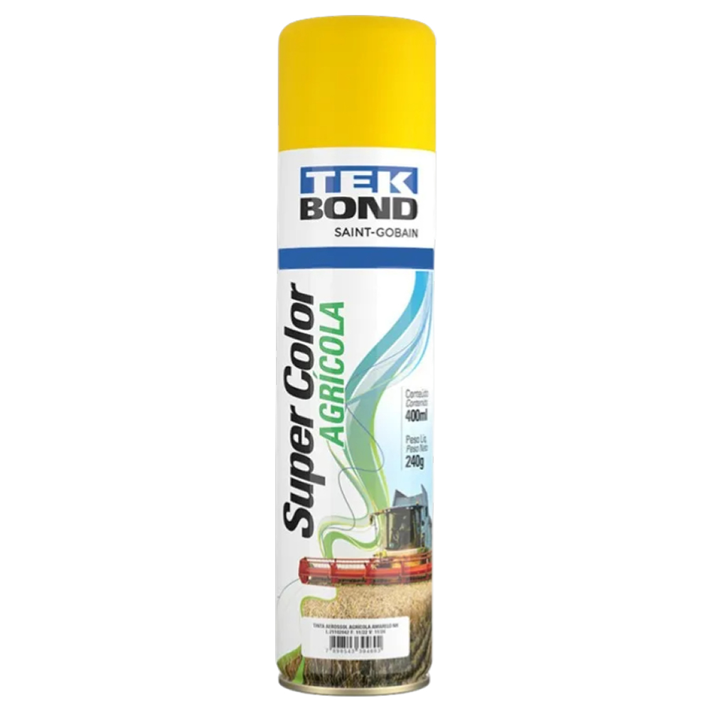 Tinta Spray Agrícola Super color Amarelo Nh 400ml Tekbond