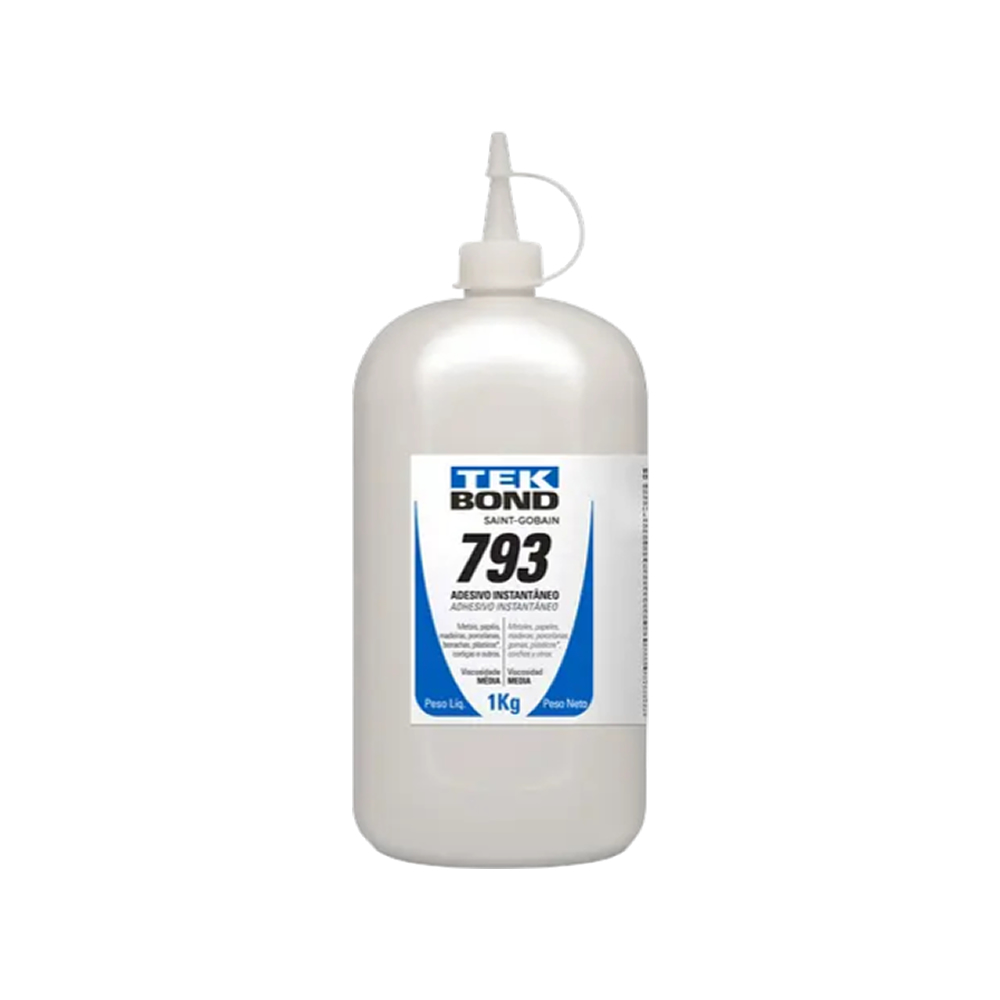 Cola Instantânea 793 Uso Geral Média Viscosidade 1kg Tekbond