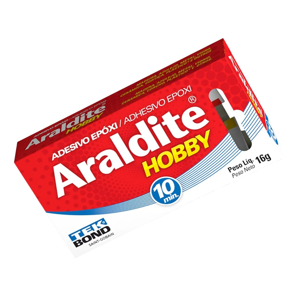Cola Adesivo Epóxi Araldite Hobby 16g Tekbond