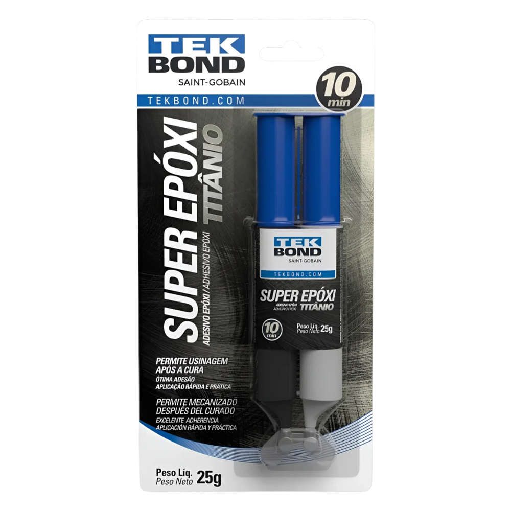 Cola Adesivo Super Epóxi Titânio 25g TekBond