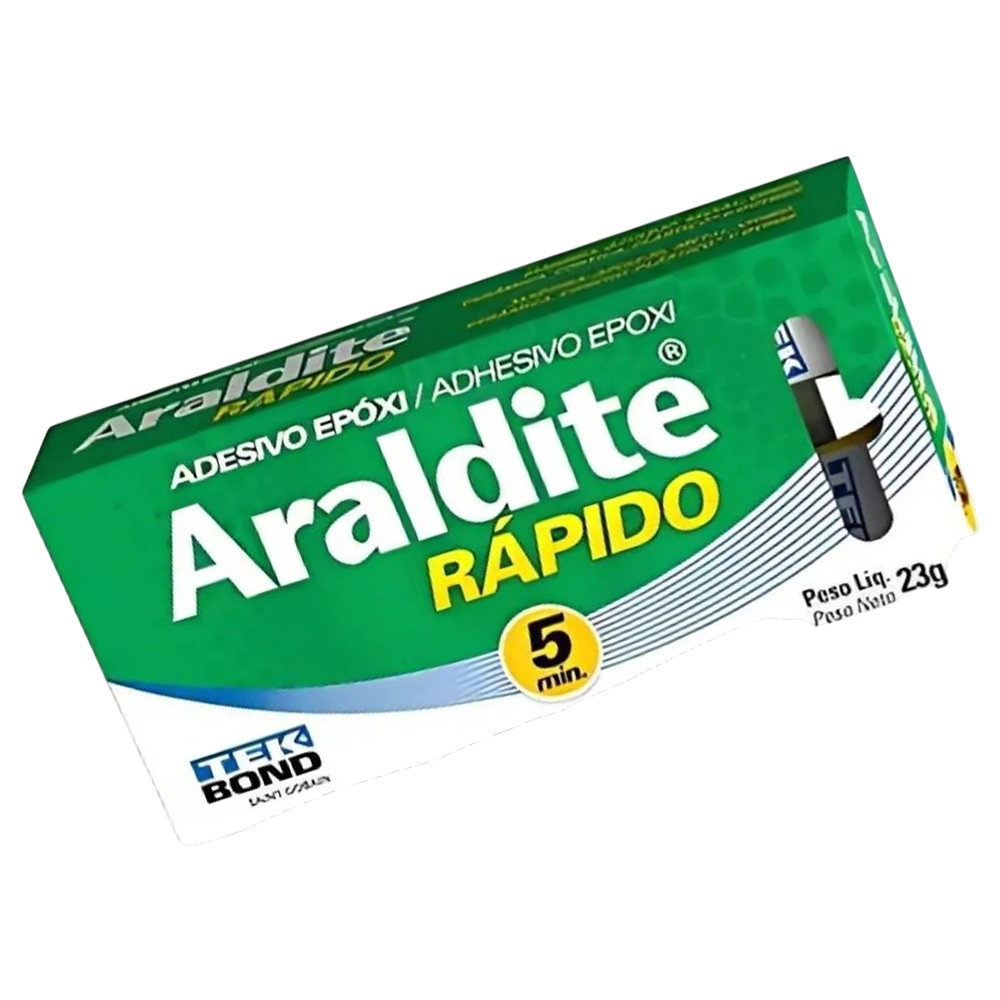 Adesivo Epóxi Cola Araldite Rápido 5min 23g Tekbond